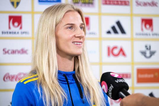 Sofia Jakobsson of the Swedish women's national football