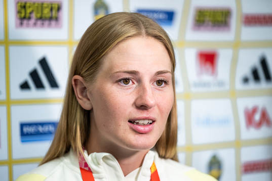 Goalkeeper Tove Enblom of the Swedish women's national