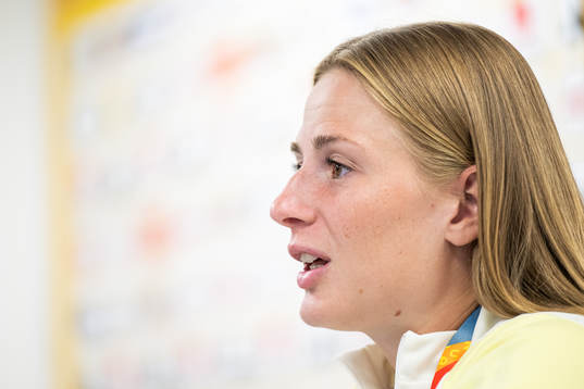 Goalkeeper Tove Enblom of the Swedish women's national