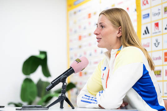 Goalkeeper Tove Enblom of the Swedish women's national