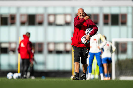 Assistant coach Magnus Wikman of the Swedish women's