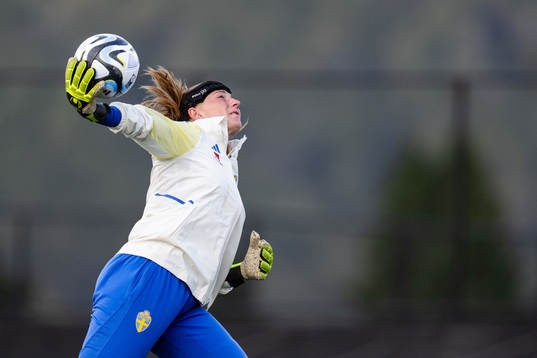 Goalkeeper Tove Enblom of the Swedish women's national