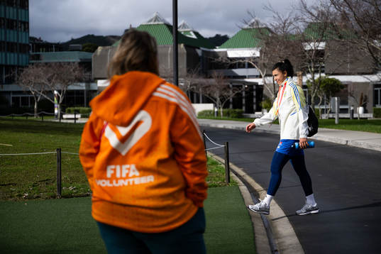 Goalkeeper Zecira Musovic of the Swedish women's national