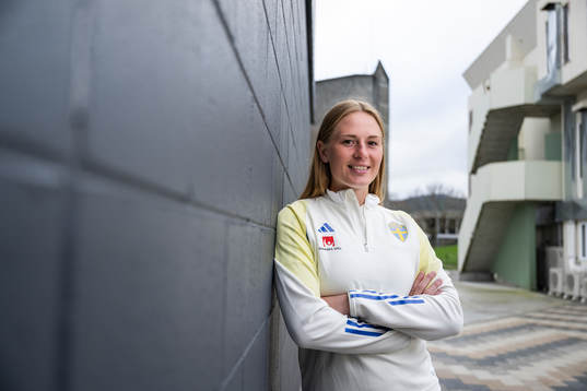 Goalkeeper Tove Enblom of the Swedish women's national