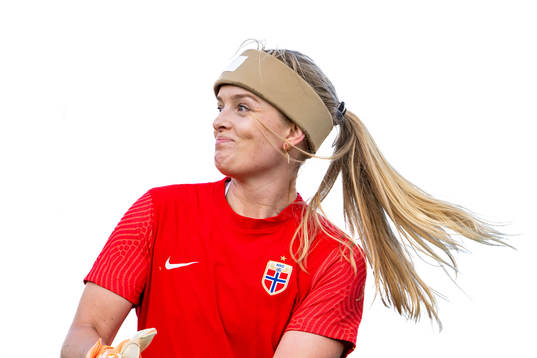 Goalkeeper Guro Pettersen of the Norwegian women’s