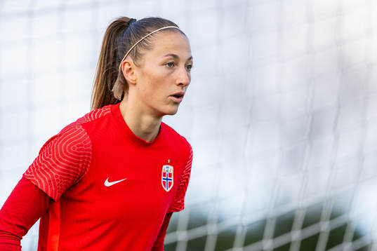 Goalkeeper Cecilie Fiskerstrand of the Norwegian women’s
