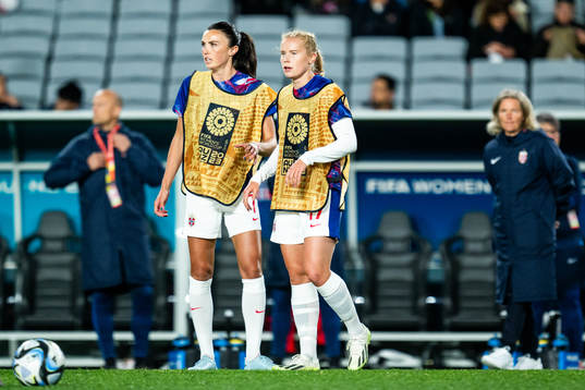 Ingrid Syrstad Engen and Julie Blakstad of Norway