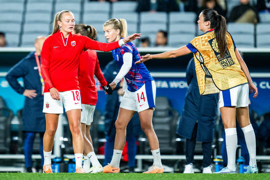 of Norway Frida Maanum, Ada Hegerberg  and Ingrid Syrstad