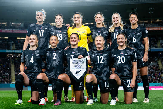 The starting eleven of New Zealand