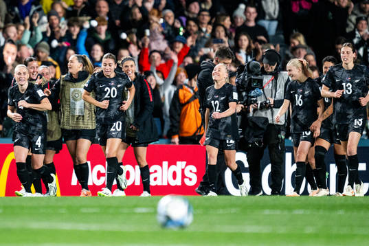 Players of New Zealand celebrate