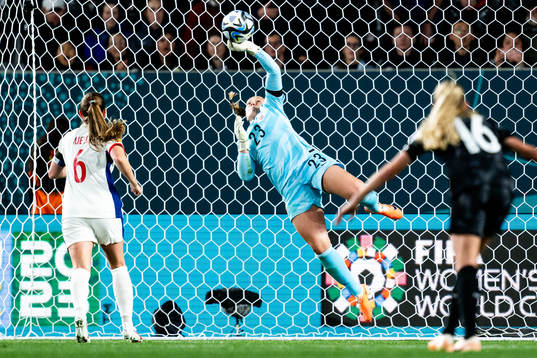 Goalkeeper Aurora Mikalsen of Norway
