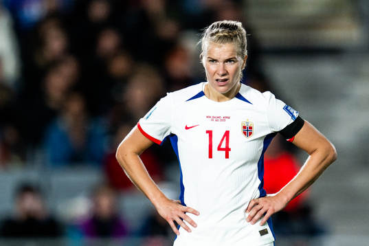 Ada Hegerberg of Norway looks dejected