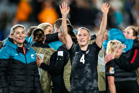 CJ Bott of New Zealand celebrates