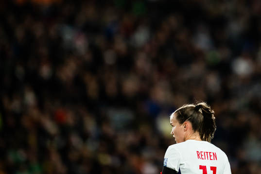 Guro Reiten of Norway looks dejected
