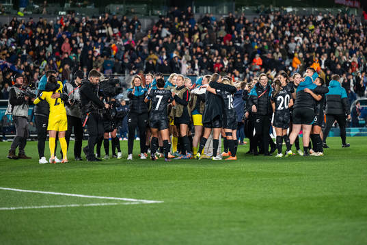 Players of New Zealand celebrate