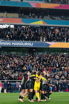 Players of New Zealand celebrate