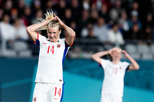 Ada Hegerberg of Norway looks dejected
