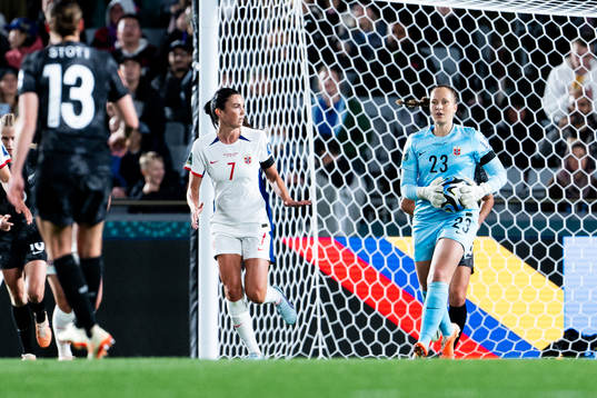 Goalkeeper Aurora Mikalsen of Norway