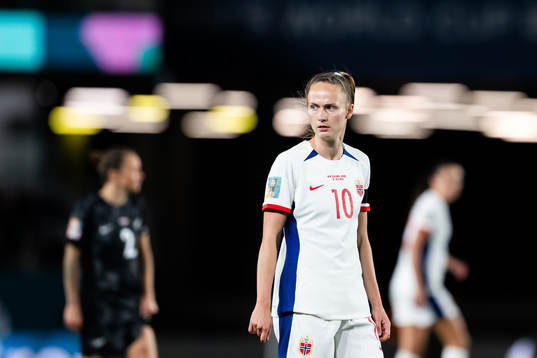 Caroline Graham Hansen of Norway looks dejected