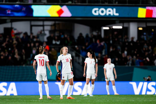 Frida Maanum of Norway looks dejected
