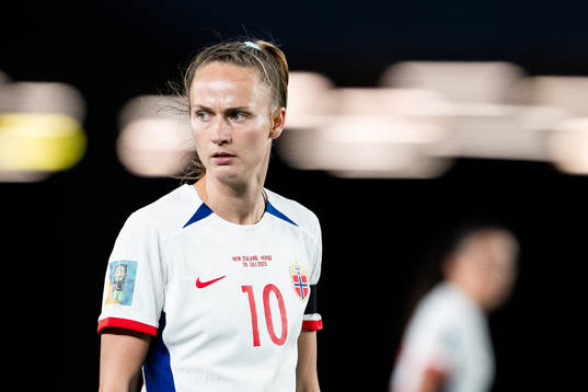 Caroline Graham Hansen of Norway looks dejected