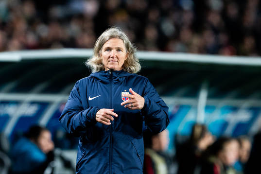 Head coach Hege Riise of Norway