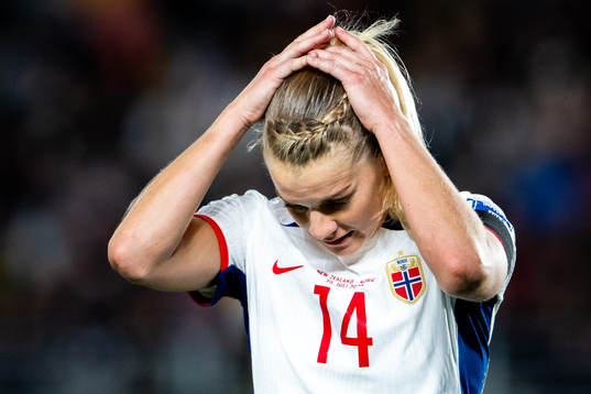Ada Hegerberg of Norway looks dejected