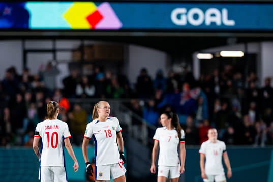 Frida Maanum of Norway looks dejected