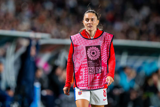 Vilde Bøe Risa of Norway warms up