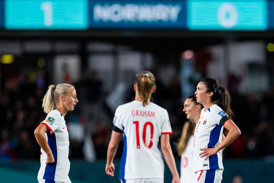 Anja Sønstevold and Ingrid Syrstad Engen of Norway look