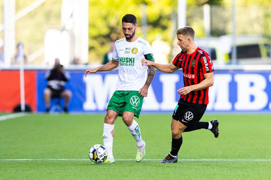 Hammarbys Nahir Besara och Brommapojkarnas Ludvig Fritzson