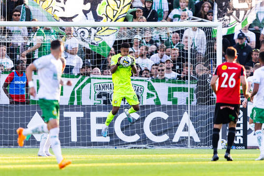 Hammarbys målvakt Oliver Dovin