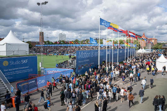 En vybild över SKF Arena