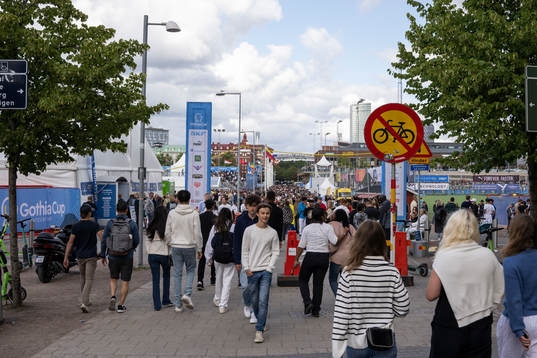Besökare på Heden