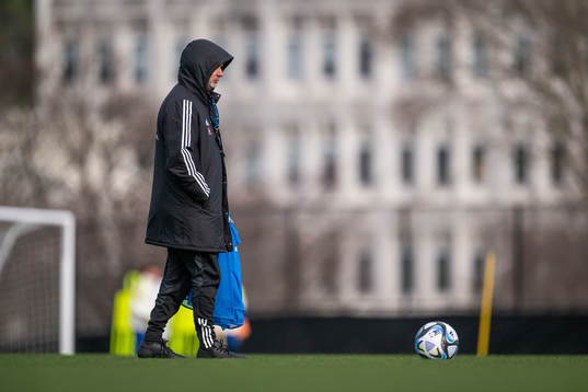 Head coach Peter Gerhardsson of the Swedish women's