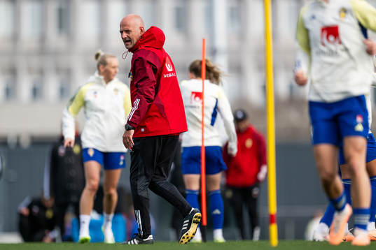 Assistant coach Magnus Wikman of the Swedish women's