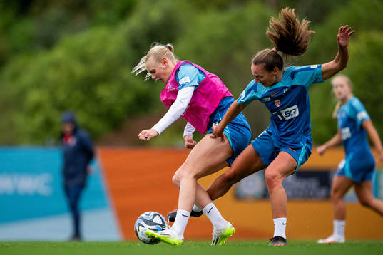 Karina Sævik and Marit Bratberg Lund of the Norwegian