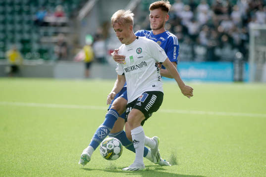 Örebros David Seger och GIF Sundsvalls Ludvig Svanberg