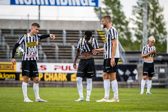 Landskronas Robin Dzabic, Kofi Asare och Erik Hedenquist