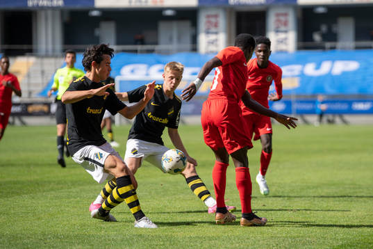 Spelare i AIK och Right To Dream