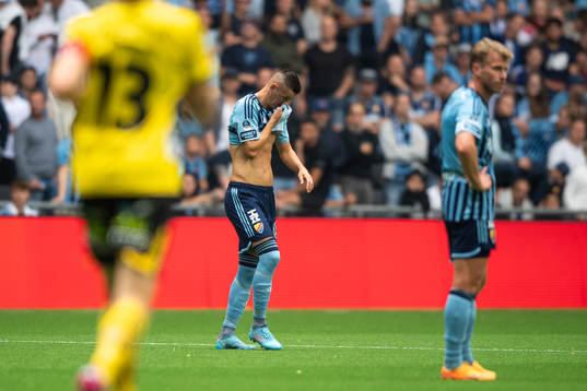 Djurgårdens Haris Radetinac deppar