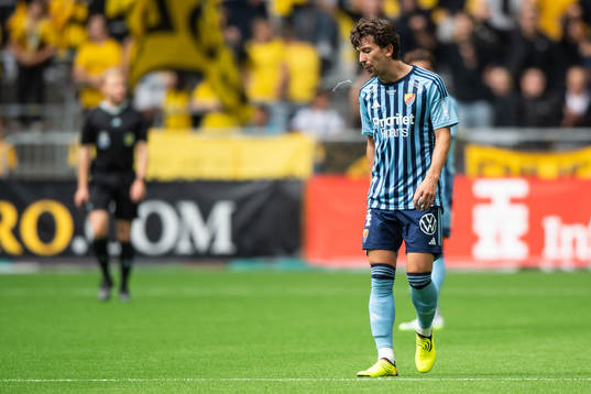 Djurgårdens Gustav Wikheim deppar
