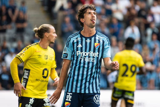 Djurgårdens Gustav Wikheim deppar