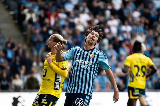 Djurgårdens Gustav Wikheim deppar