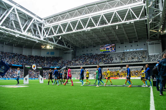 Djurgårdens och Elfsborgs spelare
