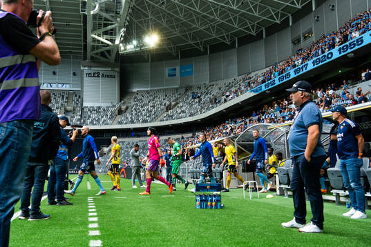 Djurgårdens och Elfsborgs spelare