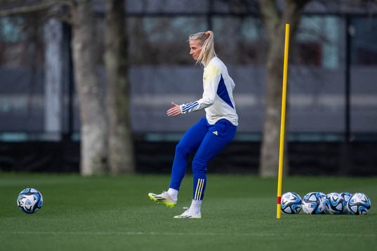 Sofia Jakobsson of the Swedish women's national team at a