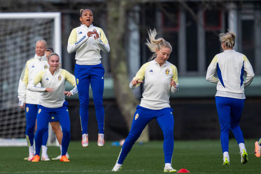 Madelen Janogy of the Swedish women's national team at a