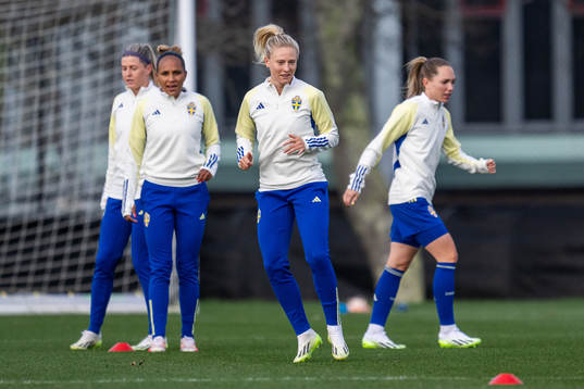 Rebecka Blomqvist of the Swedish women's national team at a