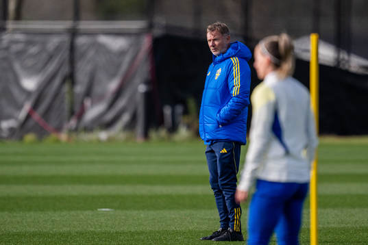 Head coach Peter Gerhardsson of the Swedish women's